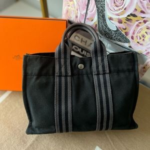 HERMÈS Fourre-Tout Toile Tote Bag | HERMÈS Canvas Tote Bag Hermes [vintage]